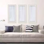 Specchio da parete incorniciato Macon 40,6 x 91,4 cm bianco - Kate and Laurel: stile moderno, vetro smussato, nessun montaggio richiesto