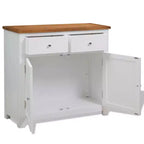vidaXL Sideboard 35.4x13.2x32.7 Solid Oak Wood