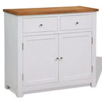 Credenza 35.4x13.2x32.7 Legno massello di rovere
