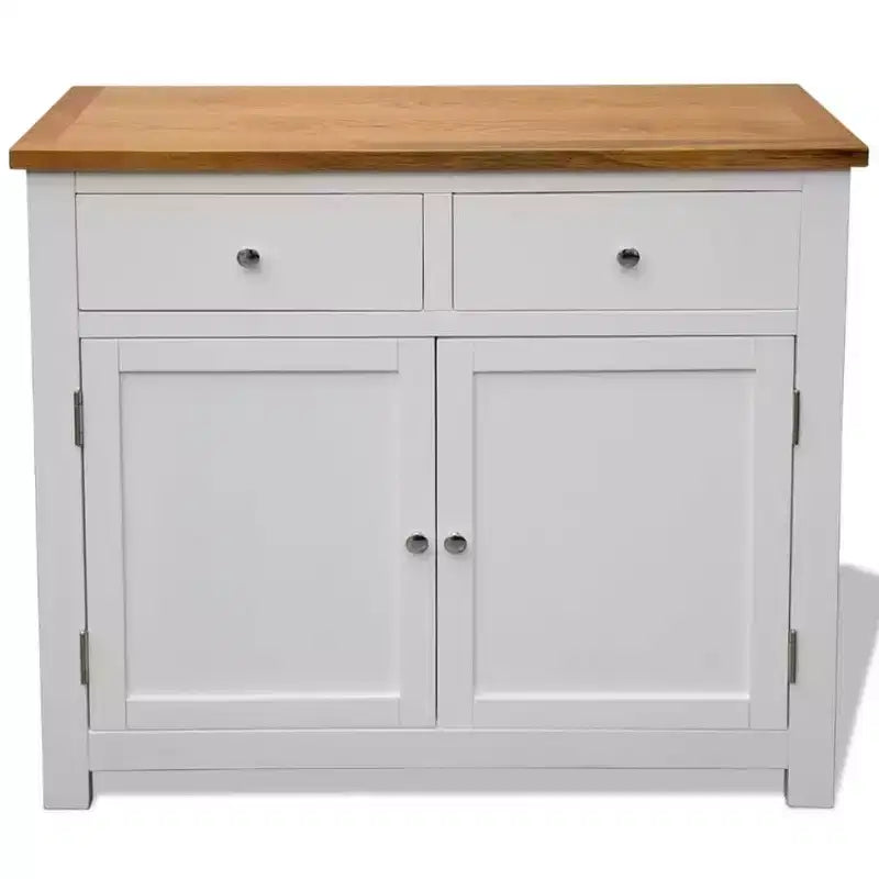 Credenza 35.4x13.2x32.7 Legno massello di rovere