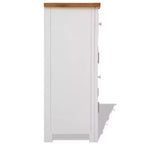 Credenza 35.4x13.2x32.7 Legno massello di rovere