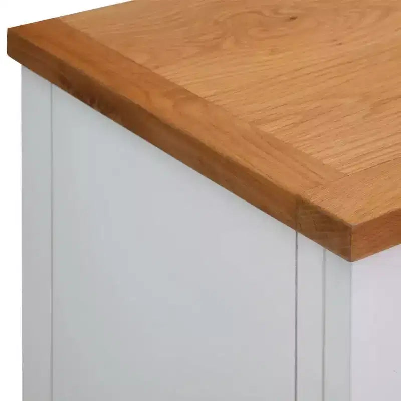 Credenza 35.4x13.2x32.7 Legno massello di rovere