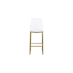 Sgabello in policarbonato oro/lucite