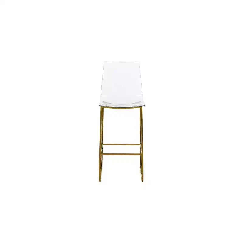Sgabello in policarbonato oro/lucite