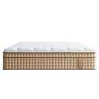 Materasso ibrido matrimoniale da 14", materasso in memory foam, a molle insacchettate, senza fibra di vetro - Beige e Bianco