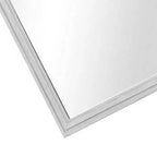 Specchio da comò Royal Hampton, vetro bisellato, cornice in legno massello bianca rustica 38x44