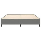 Struttura letto in tessuto grigio scuro (100% poliestere), compensato, legno ingegnerizzato