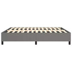 Struttura letto in tessuto grigio scuro (100% poliestere), compensato, legno ingegnerizzato