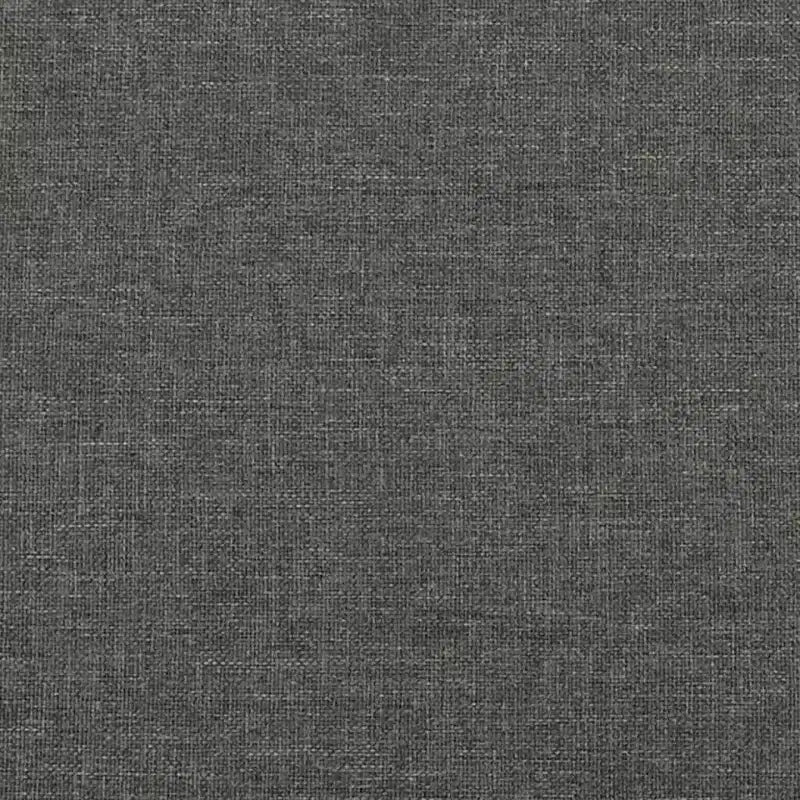 Struttura letto in tessuto grigio scuro (100% poliestere), compensato, legno ingegnerizzato