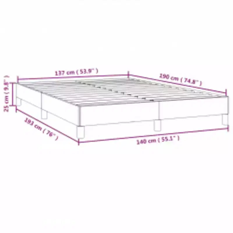 Base letto in similpelle bianca, compensato, legno composito Una piazza e mezza