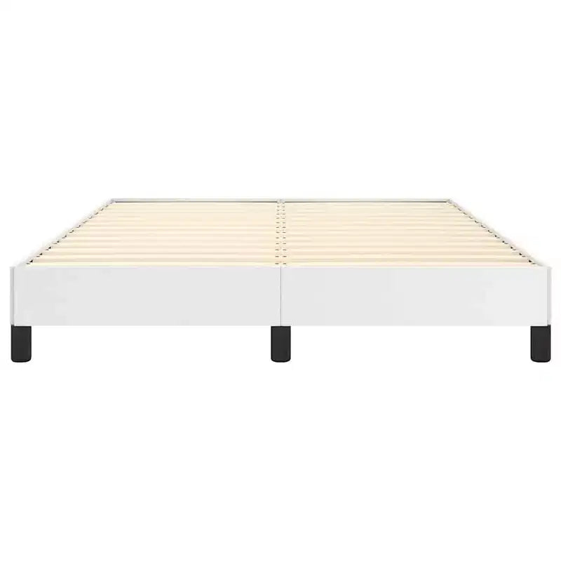 Base letto in similpelle bianca, compensato, legno composito Una piazza e mezza