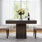 COZONY 31.5 Square Dining Table for 4, Small Kitchen Table with Sturdy Pedestal Base, Farmhouse Dining Table