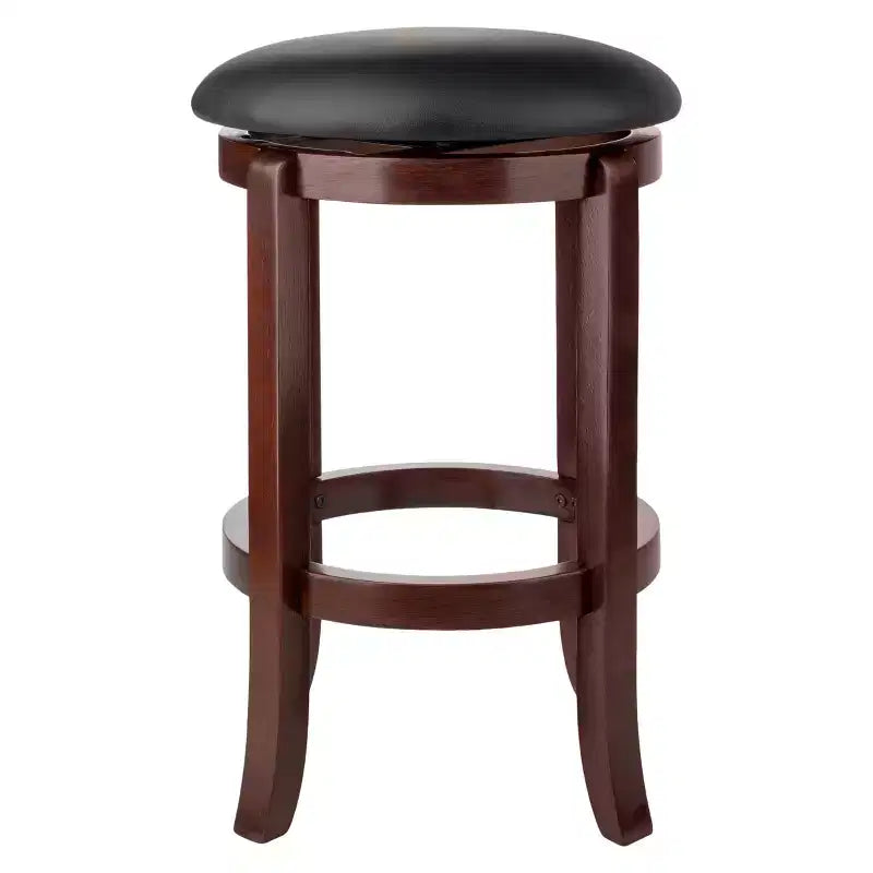 Sgabello da bancone girevole da 24" Noce - Rotondo, Struttura in legno, Altezza fissa