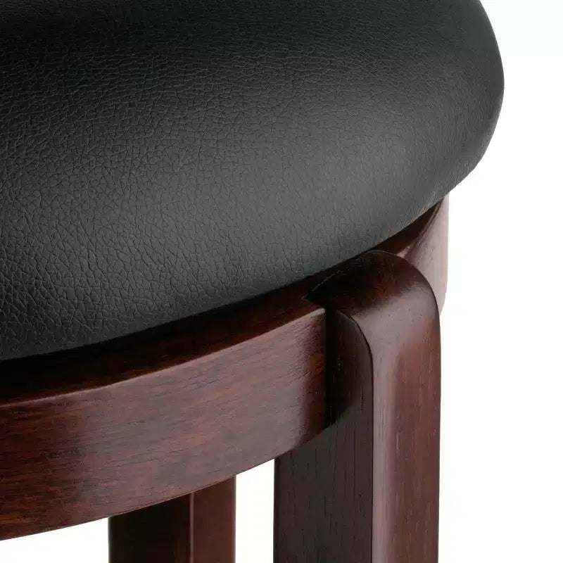 Sgabello da bancone girevole da 24" Noce - Rotondo, Struttura in legno, Altezza fissa