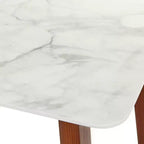 Consolle - Noce, Piano Effetto Marmo, Ingresso, Corridoio, Design Stretto