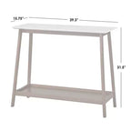 Consolle - Noce, Piano Effetto Marmo, Ingresso, Corridoio, Design Stretto
