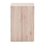 Comodino a 2 cassetti bicolore moderno e contemporaneo Grigio Scuro - Comodino con contenitore, legno MDF
