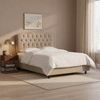 Skyline Furniture Seville Microsuede Upholstered Bed