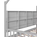 Letto a capanna con letto estraibile e mensola