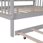 Letto a capanna con letto estraibile e mensola