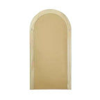 Specchio a figura intera con cornice ad arco in legno massello, design a scala