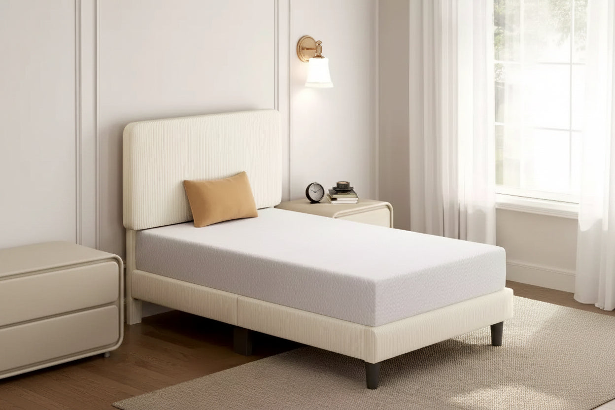 Yaheetech 8 Gel Memory Foam Mattress with Green Tea Scent, Cooling Tech, 3 Foam Layers