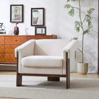 Christopher Knight Home Logan Mid-Century Modern Wooden Upholstered Accent Chair
